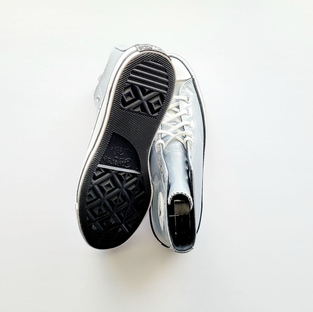 Converse Chuck 70 Hi Industrial Glam Silver Egret Black Women's 5.5 - Picture 5 of 6